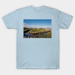 Seaton Sluice harbour. T-Shirt